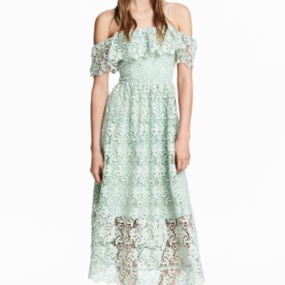 H&M Off the Shoulder Midi Dress